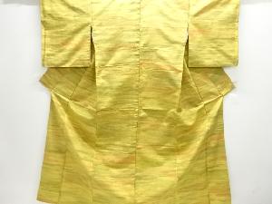 霞模様織り出し手織り紬着物